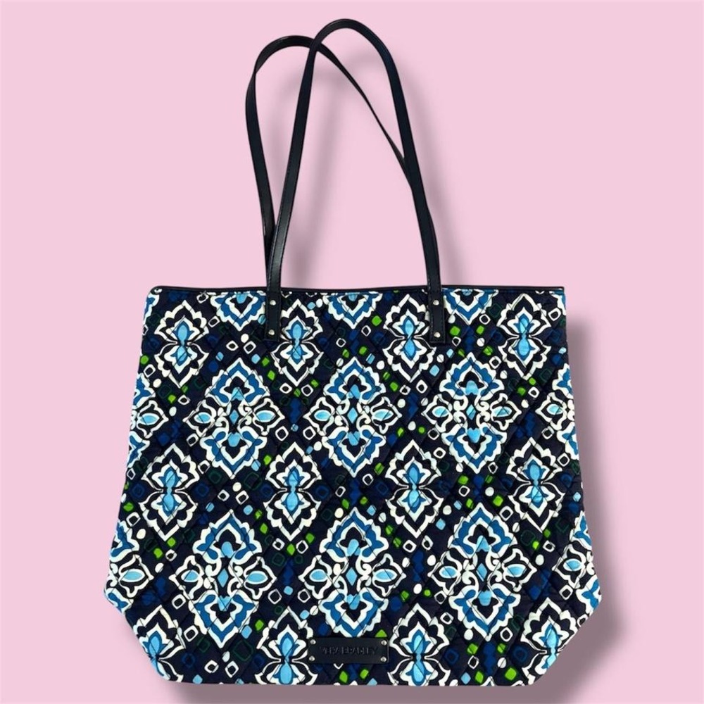 Vera Bradley Tote in Ink Blue – Shoulder Bag,